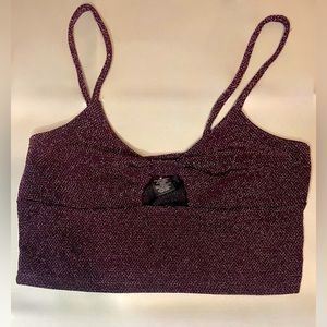 Beautiful small top! Sparkly purple!